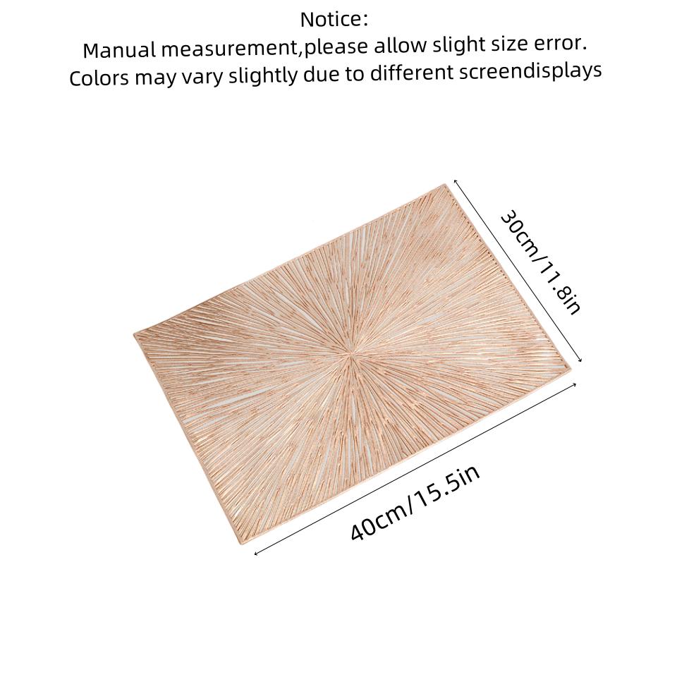 PVC Hollowing Out Fireworks Shaped Insulation Meal Mats Anti Scalding Home Bowl Dining Table Mat Kitchen Decoration Accessories