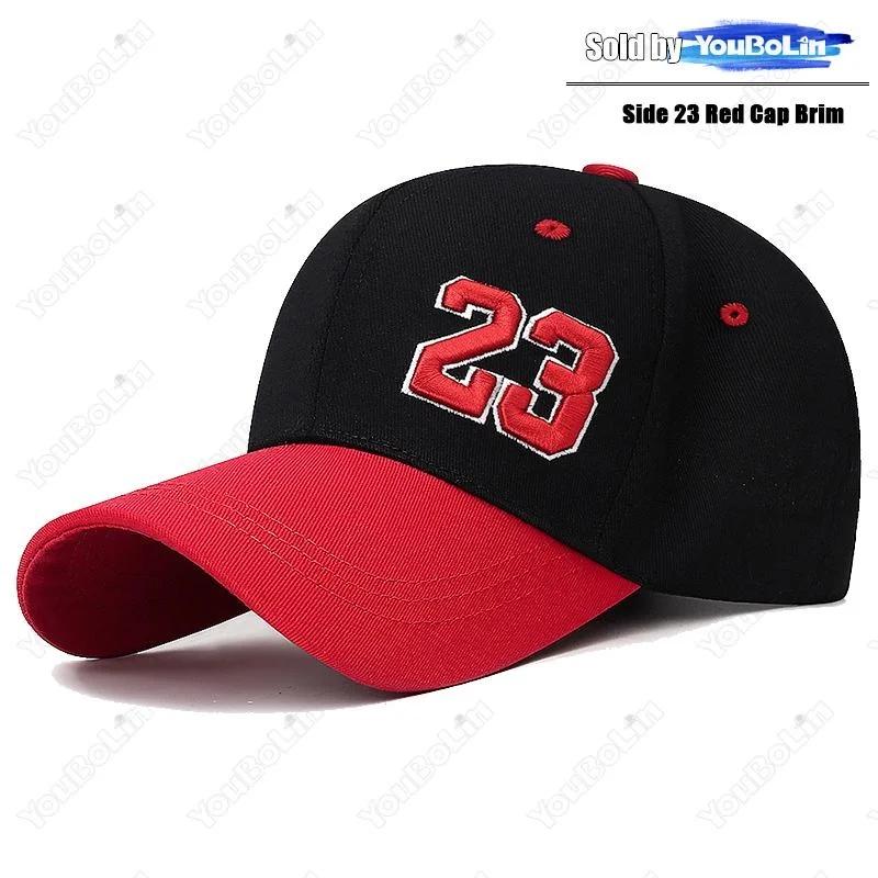 

Cotton 23 Or Letter A 3D Embroidery Adjustable Two-Tone Hard Top Baseball Cap Sun Hat Trucker Caps Dad Hats