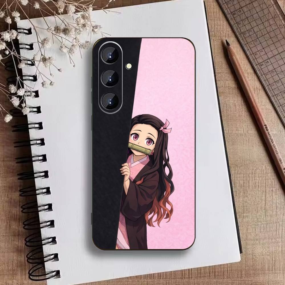 Nezuko I-Kamado Phone Case For Samsung Galaxy A73,A21s,A22,A31,A52,A53,A71,A41Soft Black Shell