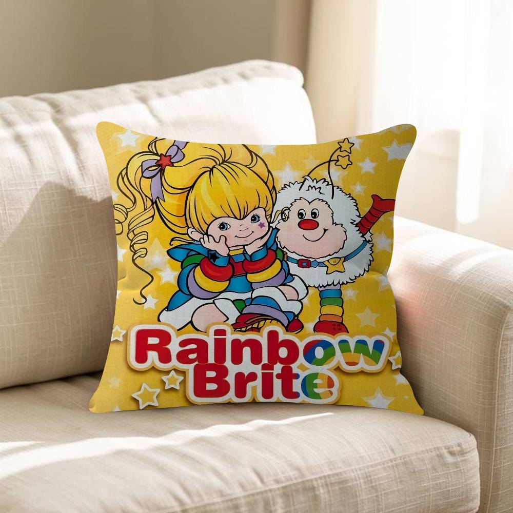 Cute RRainbow BBrite Pillow Cover For Bedroom Room And Living Room Sofa Decorative Cushion Cover