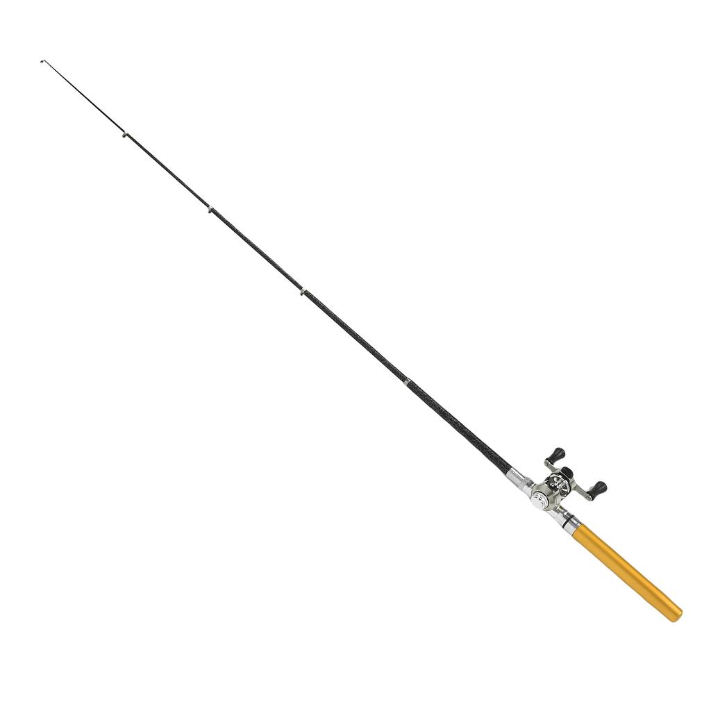 Fishing Rod Reel Combo Pen Portable Telescopic Lightweight Fib glass Fishing Rod Pen for Riv Lake