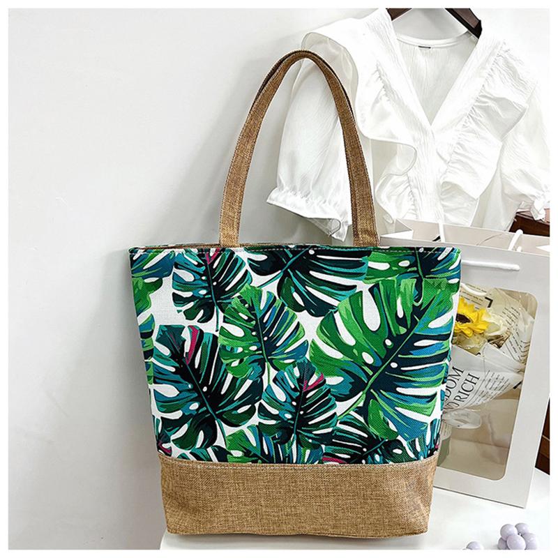 Summer Beach Holiday Shopping Handbag Travel Shoulder Print Pattern Unisex