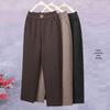 Fleece-Lined Winter Pants for Elderly Women - Elastic Waist, High-Waisted, Loose, Stretchy, Casual, Thick, Slimming Fit