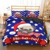 Conjunto de cama de animais fofos, desenho animado, pug, cachorro, capa de edredom, capa de edredom infantil, queen, king, twin, tamanho único, capa de edredom de poliéster