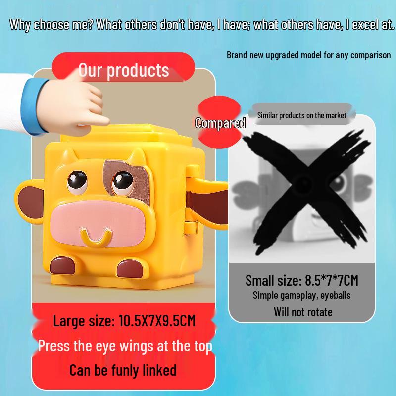 Animal Transformer Stacking Game: Educational Manual Handheld Toy for Boys & Girls