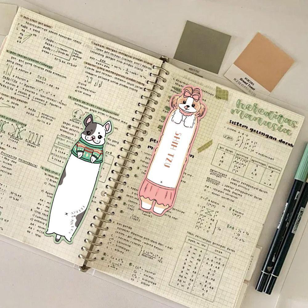 30PCS Cartoon Bookmark Puppy Theme Reading Pages Book Tags Reading Book Clip  School Supplies