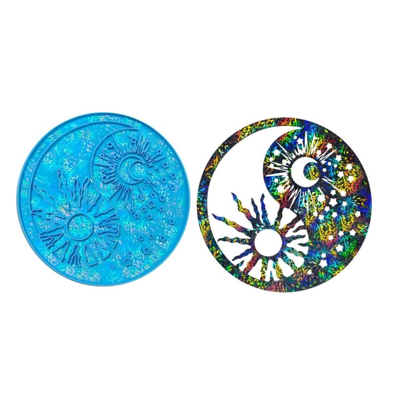 

Large Round Sun Epoxy Resin Pendant Molds Creative Silicone Mould For Wall Hangings And Desktop Decorations