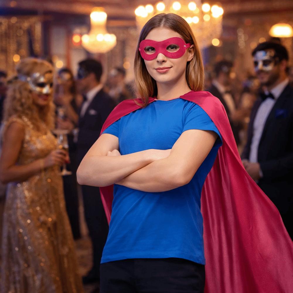 2Pcs/Set Cosplay Costume Halloween Superhero Cloak Halloween Cloak Costume Set  Stage Performance