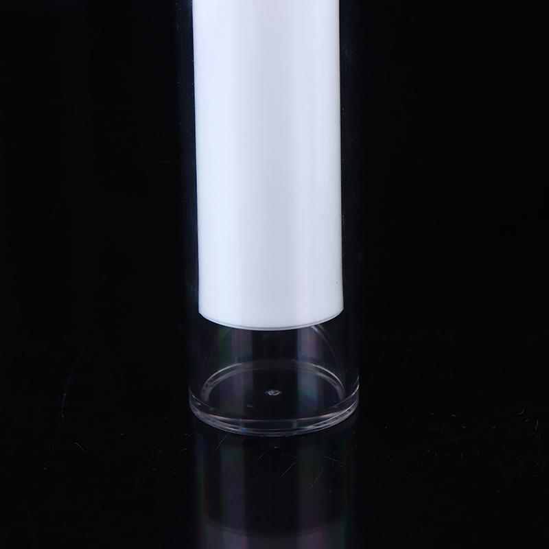 15/30/50Ml Vacuum Pump Bottles Frosted Clear Round Lotion Foundation Jar Rotating Lifting Lid Empty Travel Cosmetic Dispenser