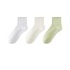 Black Fungus Edge Socks, Women's Cotton Socks, Boneless Short Socks, Summer Thin, Breathable and Sweat-absorbing Mid-calf Socks