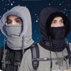 Winter Headwear Polyester Warm Hat Scarf and Mask Combo for Biking Skiing And Outdoor Sports Warm Ushanka