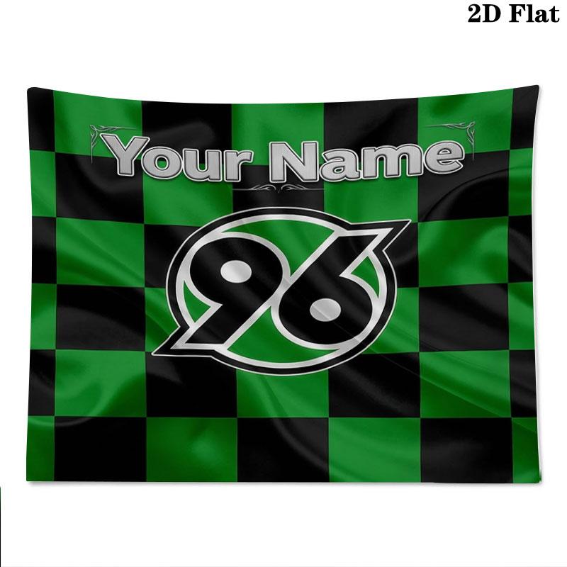 Hannover 96 Custom Name Wall Tapestry Aesthetic Wall Hanging Printed Fabric Blanket Decorative Tapestries for Bedroom Living Room Home Decor