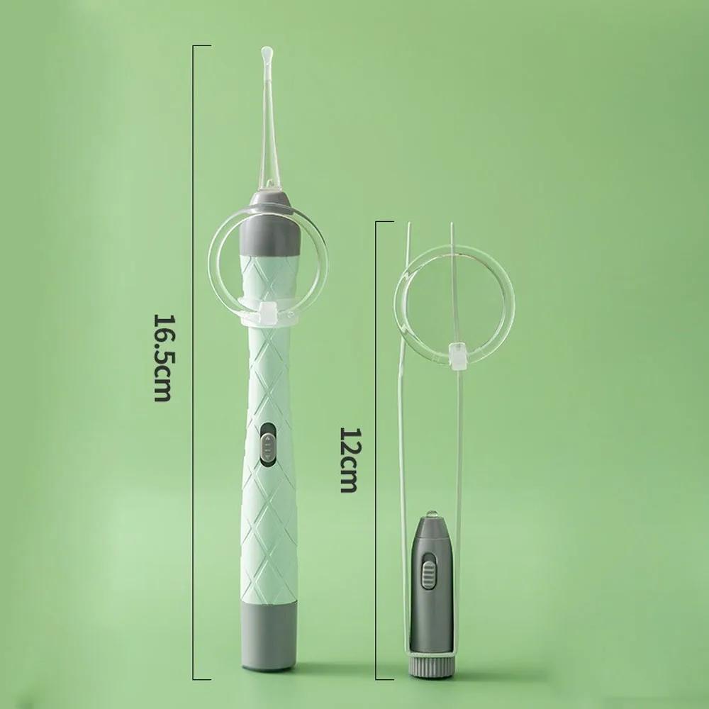 Luminous Ear Spoon USB Ear Cleaner Spoon Ear Wax Picker Removal Cleaning LED Light Nose Clip Children Adults Ear Care Tools Kit