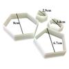 3/4/5pcs Soccer Pattern Cake Cookie Molds Cutters Diy Hexagon Fondant Moulds Soccer Ball Cookie Cutter Football Cake Decorations