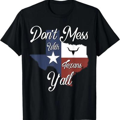 Nie zadzieraj z Teksańczykiem Koszulka z przetarciami Texas