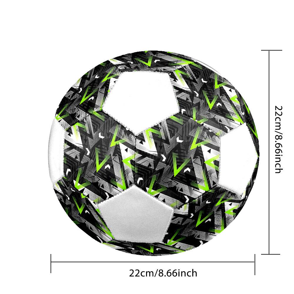 1pc Geometric Triangle Lightweight PVC Training Soccer Ball, Size 5, Suitable for Indoor and Outdoor TrainingGift y60391
