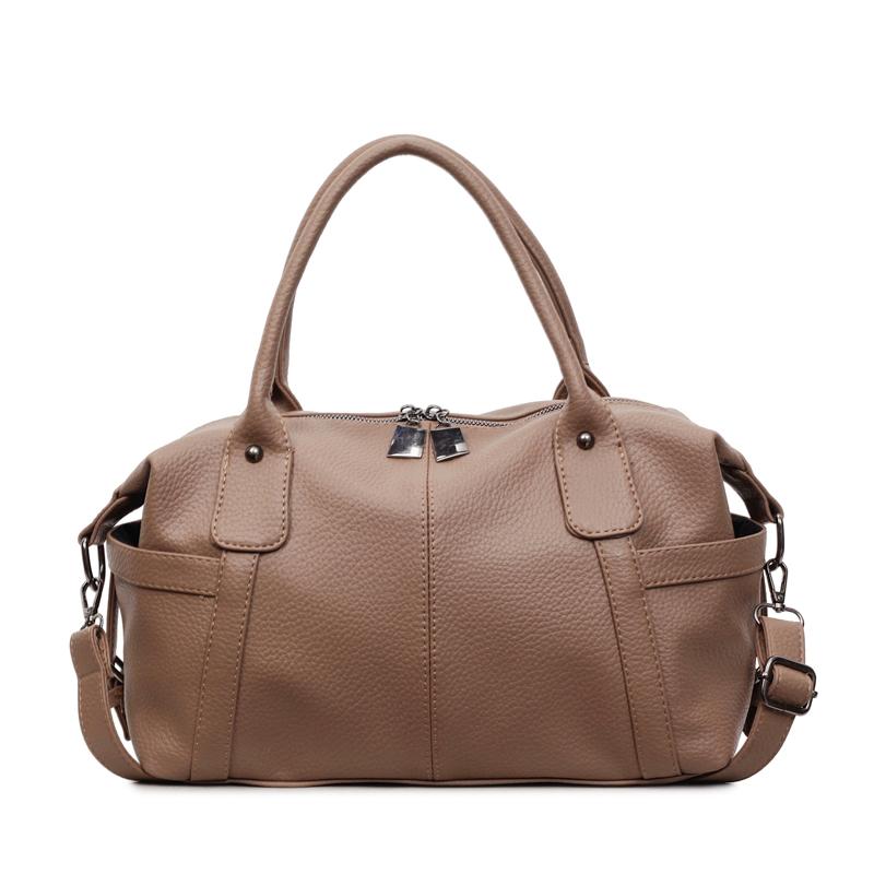 Luxury Women Shoulder Bag Soft Leather Retro Solid Color Crossbody Bags Large Capacity Handbags Fashion Travel Commuter Tote Sac