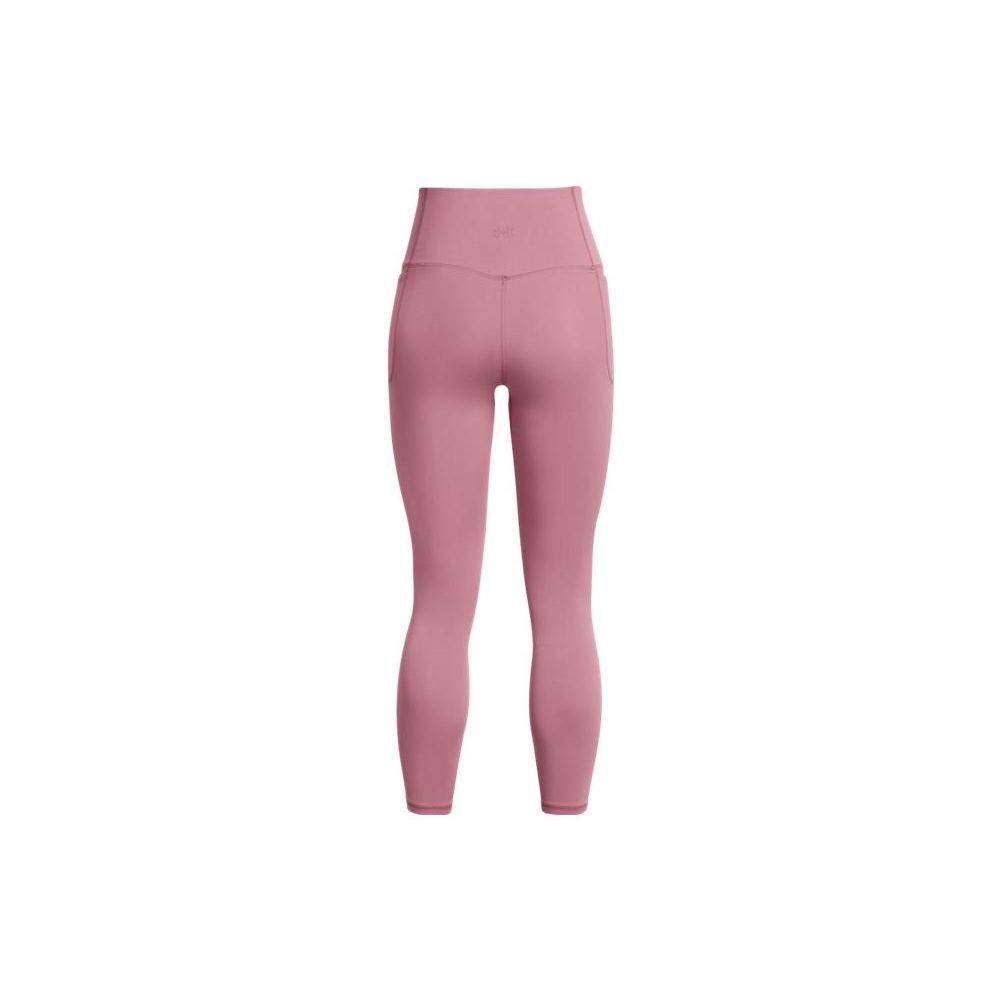 Under Armour Solid Color Ultra High Waist Training Nine-Point Sports Pants Women bottoms Pink 1382535-697