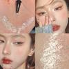 1Pc Glitter Eyeshadow Pen Matte Purple Diamond Eyeliner Pen Waterproof Highlight Brighten Silkworm Makeup Pencil Shiny Eyelids
