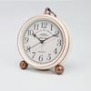 European Vintage Iron Art Alarm Clock American Creative Electronic Clock Household Simple Nightlight Student Personalized Silent