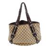 GG Canvas Shoulder Bag Handbag Beige X Ebony Women 162900 Used