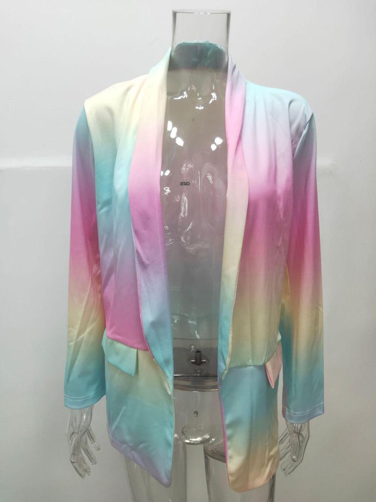 Autumn/Winter 2021 Women's Gradient OL Slimming Long Sleeve Blazer