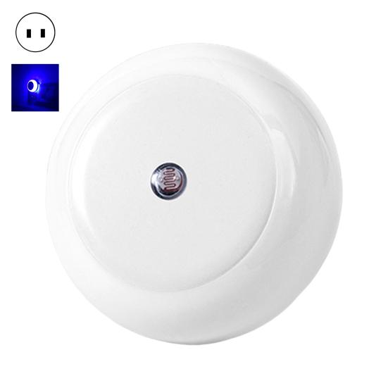 LED Night Lamp Super Bright Auto On/Off Energy Saving Plug And Play Flicker Free Illumination ABS Light Sensor Control Round LED Lamp Home Supplies