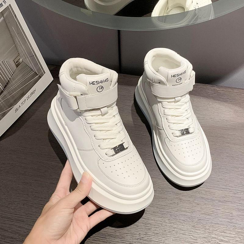 Women's Trendy Autumn/Winter High-Top Sneakers - Thick-Soled Casual Sports Shoes