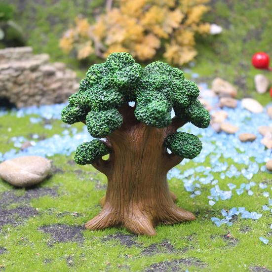 Grandpa Tree Figurine Resin Mini Gnome Statues Flower Fairy Miniatures Collectibles Fairy Garden Accessories for Indoor Potted Plant Decoration