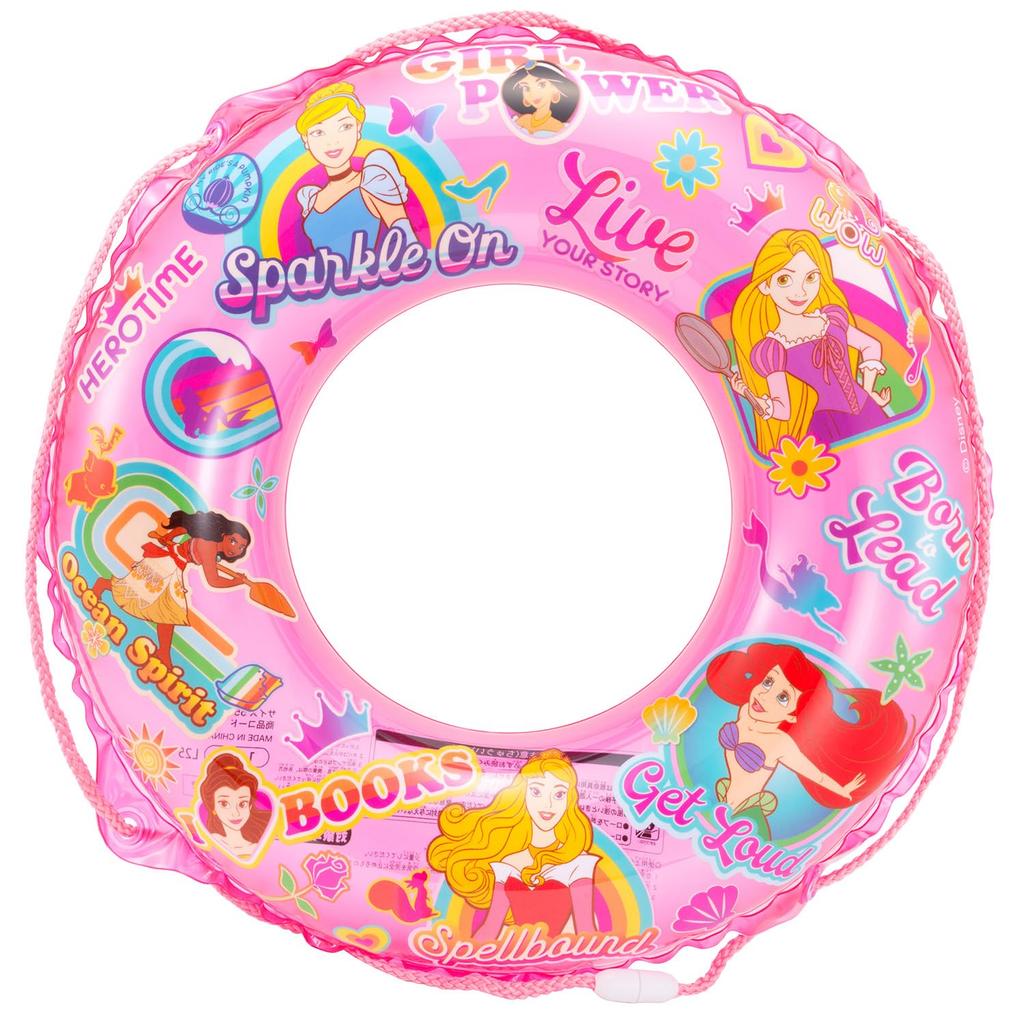 Maruka Disney Princess Inflatable Ring, 55cm, for Water Play, Pool, and Beach Use, 199437