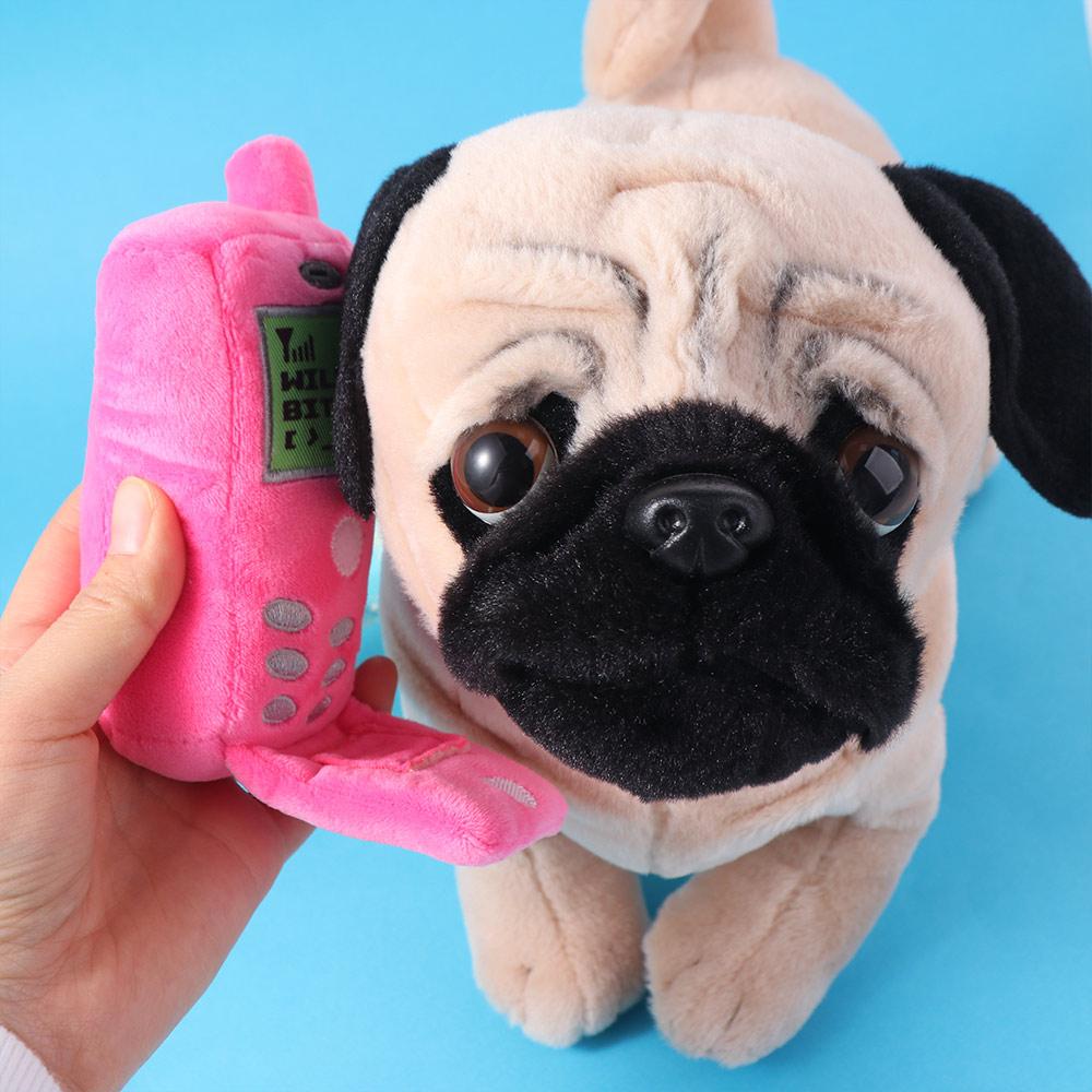 Cellphone Shape Dog Squeaky Toy Bite Resistant Pet Plush Doll Chew Toy Puppy Sound Toy  Training