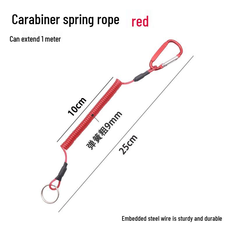 Прочный выдвижной стальной проволочный брелок и ремешок