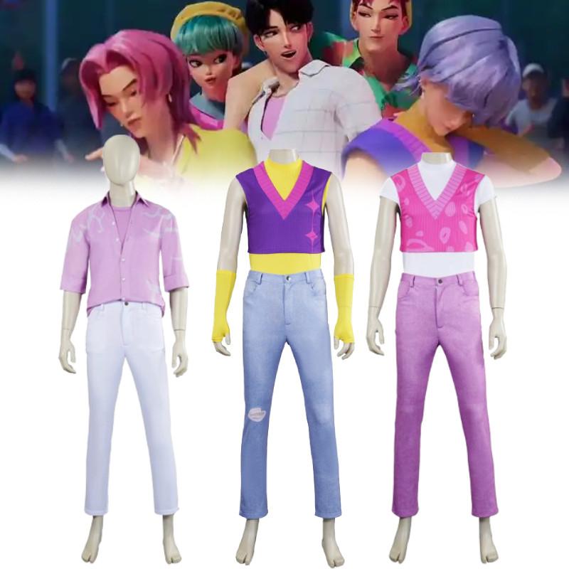 Hunters Kpop Demon Saja Boys Cosplay Costume Halloween Party Performance Stage