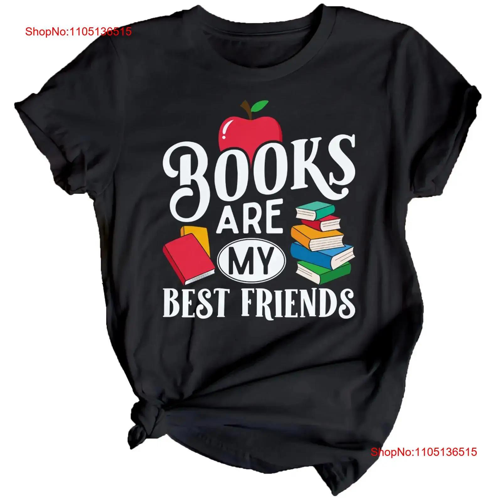 

Womens Book Are My Best Friends Day T Shirt Bestie BFF Friendship BFD vintage Washed designer clothes homme Stretched Slightly 5XL різнокольоровий