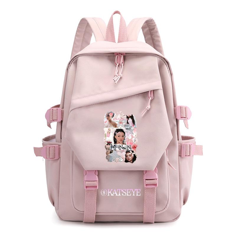 KATSEYE Backpack for School Kids Students Canvas Lightweight Outdoor Travel Daypack Anti-water Large Capacity 601123-9