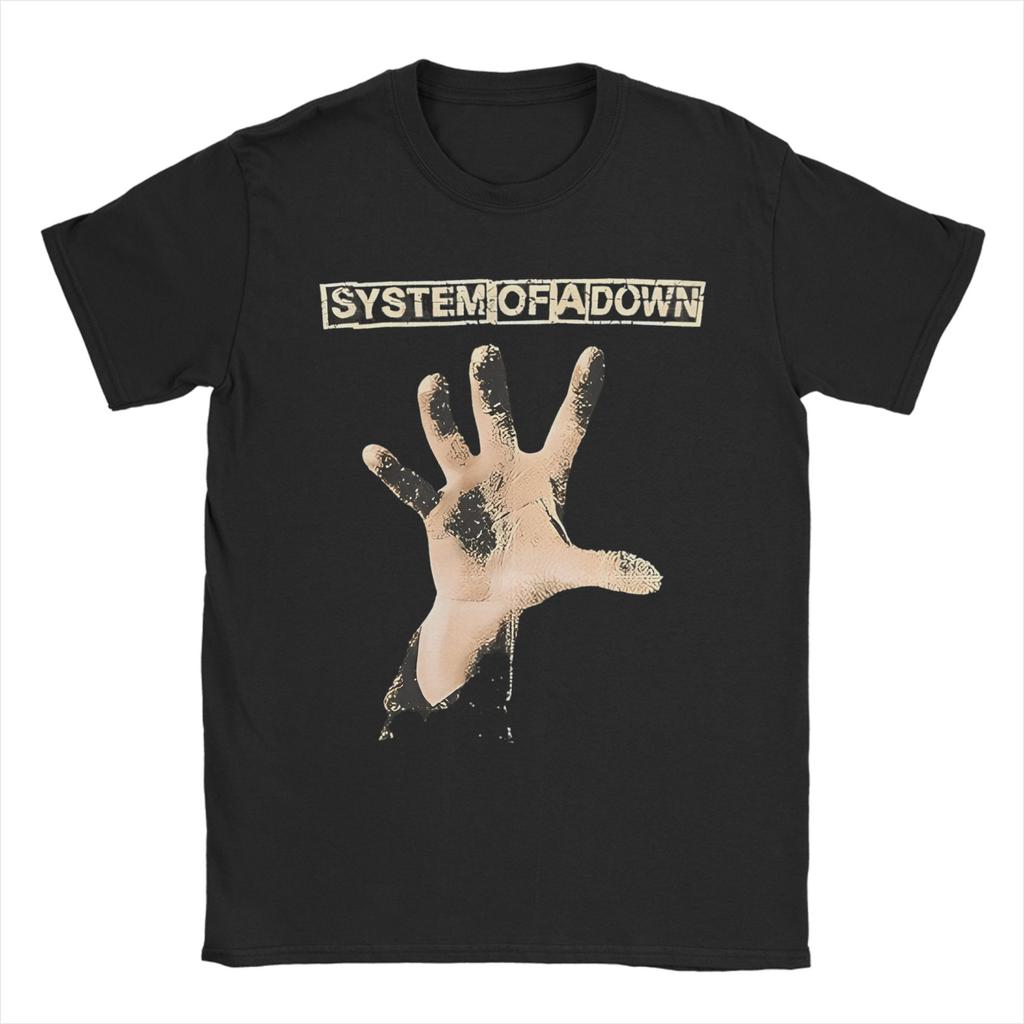 Mens TShirts System of a Down Band Mesmerize Unique Pure Cotton Tee Shirt Short Sleeve  T Shirts Crew Neck Clothing Adult