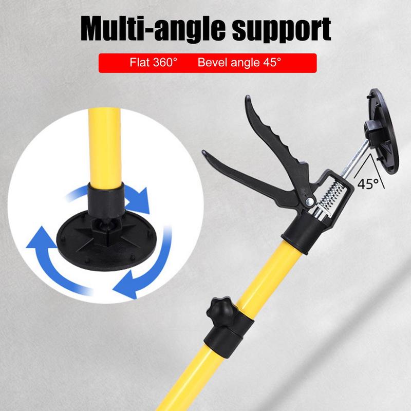 Labor-Saving Telescopic Steel Support Rod Third Hand Cabinet Jacks Drywall Construction Tool for Ratcheting Cargo Range Hoods