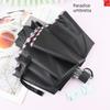 Paradise Umbrella Genuine Large Umbrella for Men and Women Rain Or Shine Dual-Use Folding Student Double Black Glue Sun Protection Umbrella