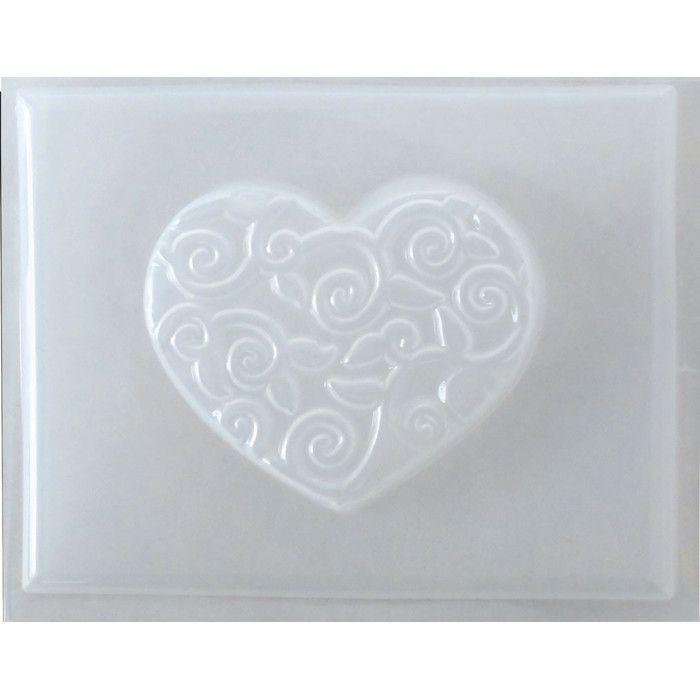 Moule - DTM - Coeur Arabesque - 5.5 x 4.5 cm - Multicolore - Mixte