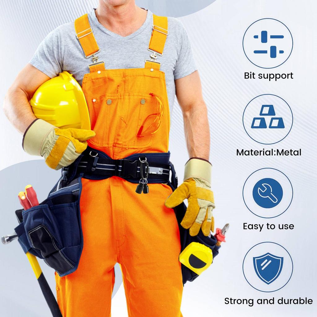 Limnyves 3pcs SDS Shank Bit Holder Keychain Quick Change Extension Bar Drill Bit Holder Quick Change Connect Rod Tool Set