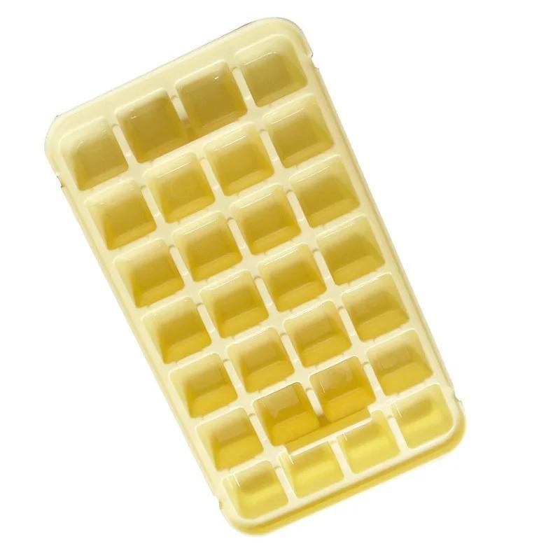 28/56 Grid Ice Cube Mold Reusable Refrigerator Ice Maker One-touch Easy Release Homemade Ice Cube Tray Mold Home Ice Making Tool