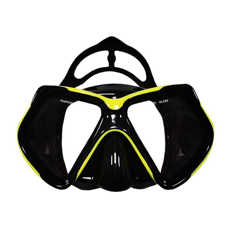 Adult Silicone Diving Mask - Large Frame, Dual Lenses, Wide - View & HD, Ideal for Snorkeling and Diving
