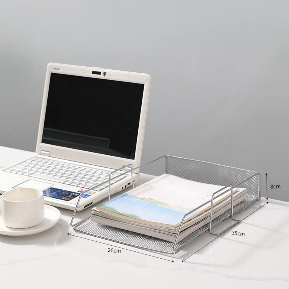 Single Layer Desktop Document Shelf a4 Letter Tray Organizer File Storage Rack  Newspaper