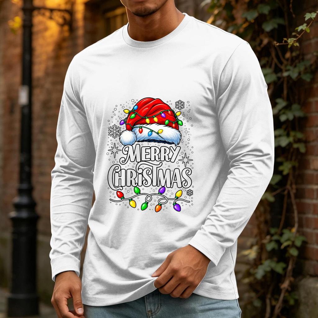 Men's Christmas Casual Long Sleeve Neck Top