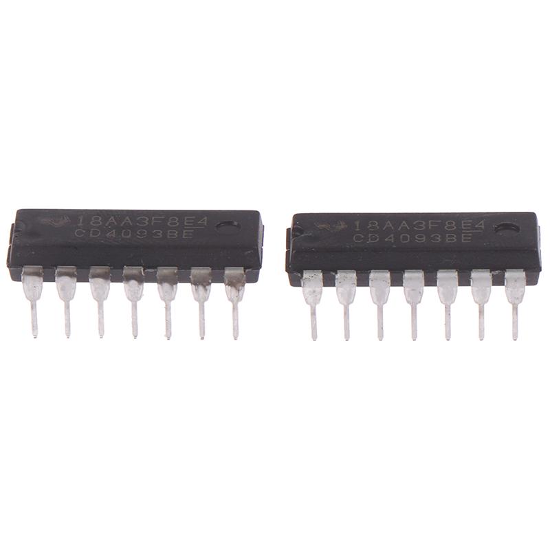 10Pcs Cd4093Be Cd4093 4093 Dip-14 Ti Chip Ic