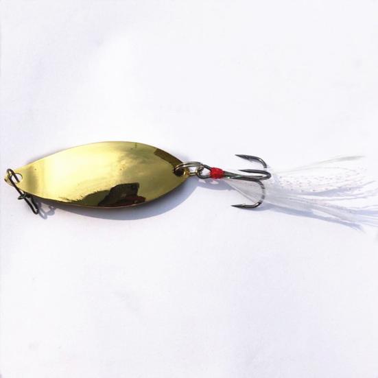 4.5cm Metal Mini Fishing Artificial Spoon Lure Wobbler Fish Swim Bait Tackle