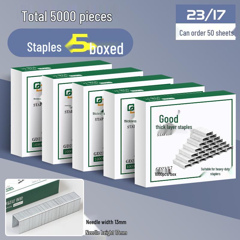 Heavy Duty Stapler Staples 24/6 & 24/8, Large No. 12 for Thick Layers