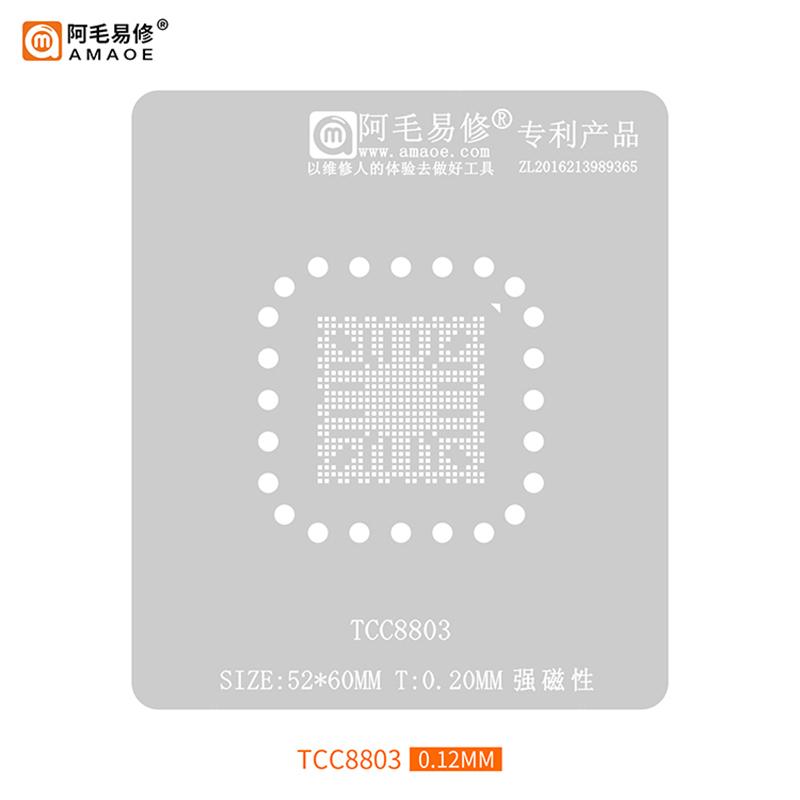 Direct heating TCC8803 8803 TCC8803-OAX TCC8803-0AX BGA Stencil Template BGA Reballing Stencil