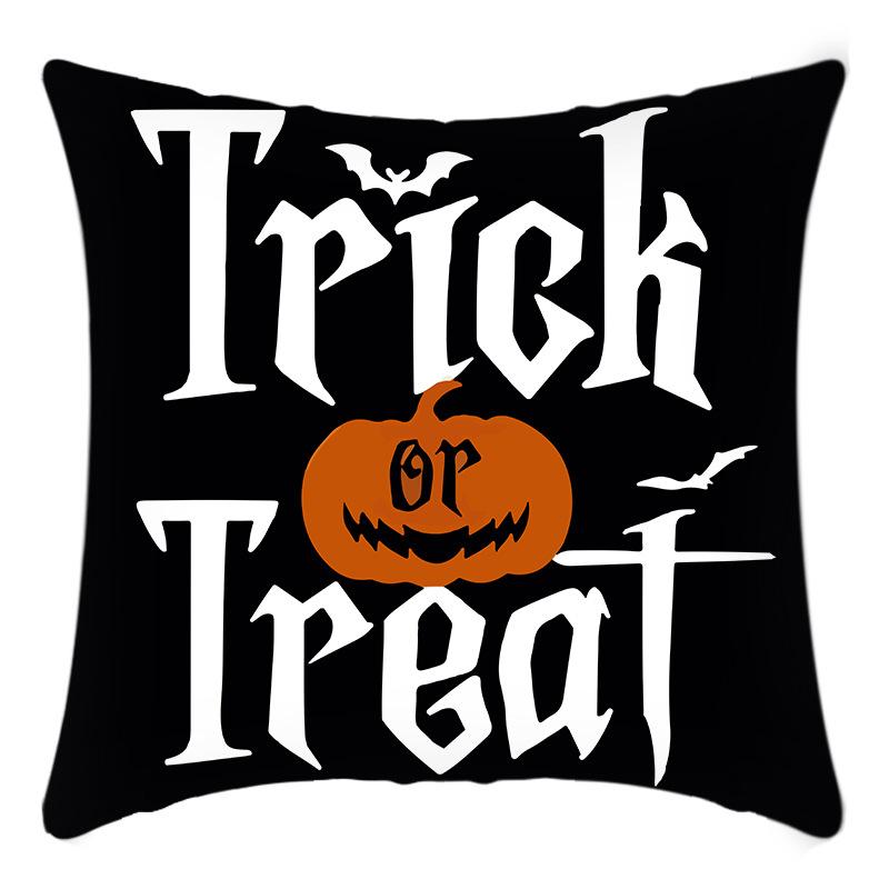 

Halloween Pumpkin Halloween Cat Print Polyester Home Office Sofa Bed Decorative Pillowcase Cushion Cover 45 * 45Cm pillowcase