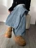 Plus Size Retro High Waist Wide-Leg Jeans for Women